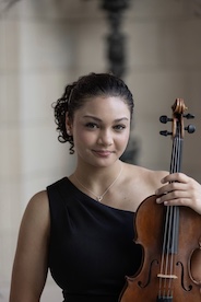 Alette Williams poses with violin